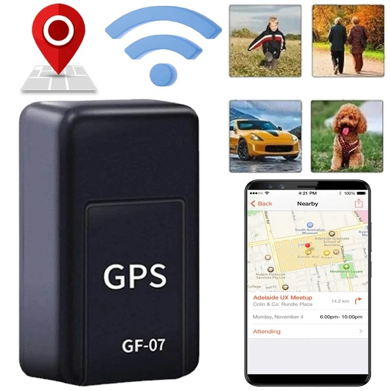 Compact and Powerful GPS Tracking Device - GF07 Mini Tracker with Strong Magnetic Anti-Lost Alarm for Vehicles